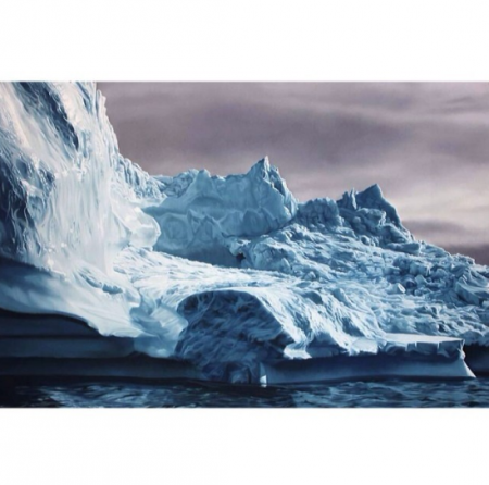 Zaria Forman pastel drawing